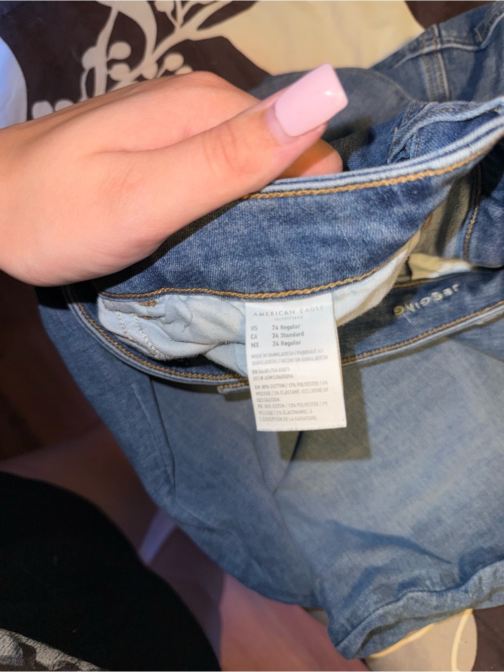 American Eagle Outfitters Women's Light Blue Skinny Jeans
